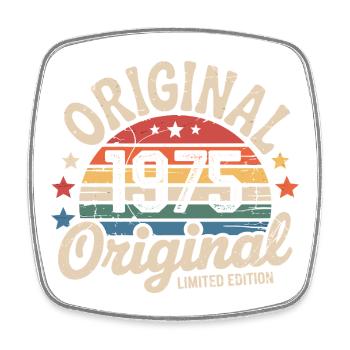 1975 Vintage Édition limitée Cadeau 1975 - Magnet carré - blanc - Devant
