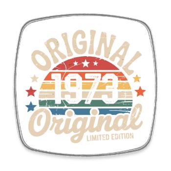 1973 Vintage Édition limitée Cadeau 1973 - Magnet carré - blanc - Devant