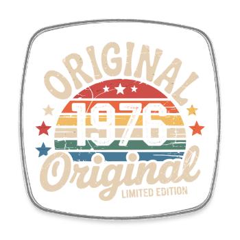 1976 Vintage Édition limitée Cadeau 1976 - Magnet carré - blanc - Devant