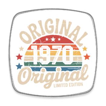 1970 Vintage Édition limitée Cadeau 1970 - Magnet carré - blanc - Devant