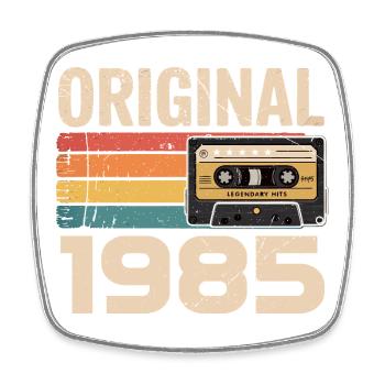 Original 1985 Vintage 1985 Rétro Anniversaire - Magnet carré - blanc - Devant