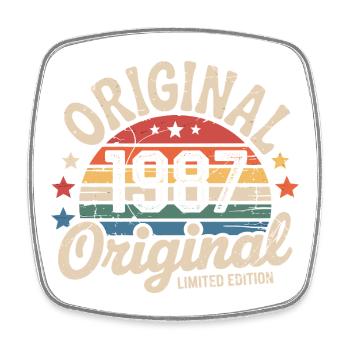 1987 Vintage Édition limitée Cadeau 1987 - Magnet carré - blanc - Devant