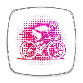 Vélo de route parfait pour tous les vélos de route - Magnet carré - blanc - Devant