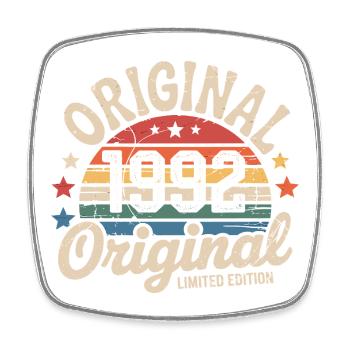1992 Vintage Limited Edition Geschenk 1992 - Viereckiger Kühlschrankmagnet - Weiß - Vorne