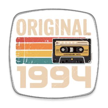 Original 1994 Vintage 1994 Retro Birthday - Square fridge magnet - white - Front