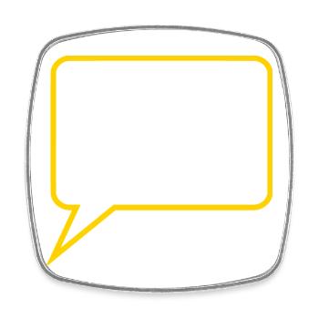 Personnalisez votre propre bande dessinée en bulles de dialogue - Magnet carré - blanc - Devant