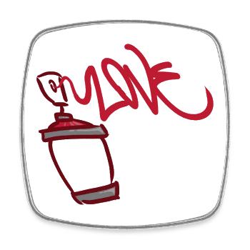 Love in the Bottle - Square fridge magnet - white - Front