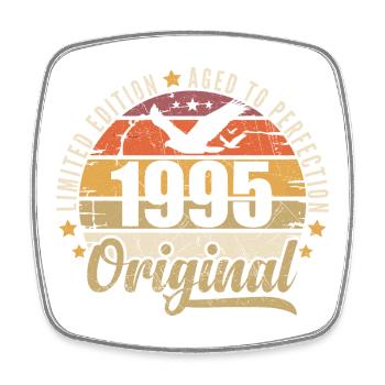 1995 Cadeau d'anniversaire 1995 Original 1995 - Magnet carré - blanc - Devant