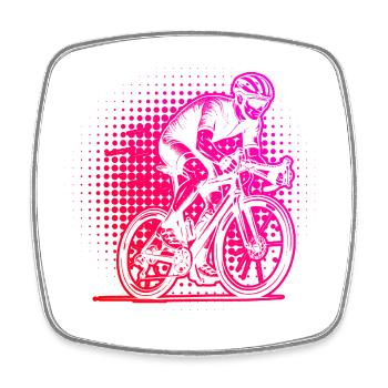 Road Bike Vibes for Road Bike - Square fridge magnet - white - Front