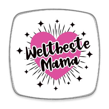 La meilleure maman du monde Meilleure maman Merci maman Maman Maman - Magnet carré - blanc - Devant