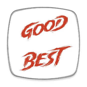 Gut, besser, bestes Bärenranking, lustige Natur. - Viereckiger Kühlschrankmagnet - Weiß - Vorne