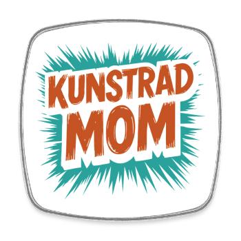 Artistic Cycling, Artistic Cycling, Indoor Cycling, Mom - Square fridge magnet - white - Front