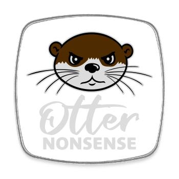 Otter Nonsense Lustig Wortspiel Otter Liebe Spruch - Viereckiger Kühlschrankmagnet - Weiß - Vorne