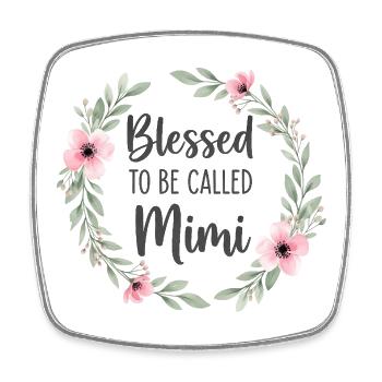 Happy To Be Grandma Grandma Gift - Square fridge magnet - white - Front