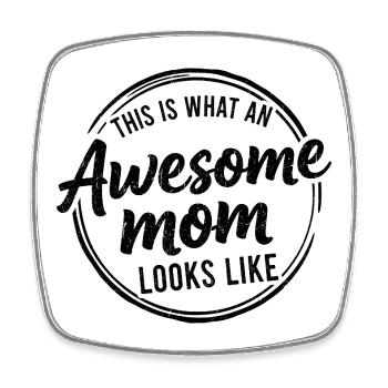 So Sieht Eine Tolle Mutter Aus Mama Geschenk - Viereckiger Kühlschrankmagnet - Weiß - Vorne