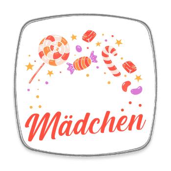 Sweets Sweet Tooth Cute Girl - Square fridge magnet - white - Front