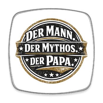 The Man The Myth The Dad Gift - Square fridge magnet - white - Front