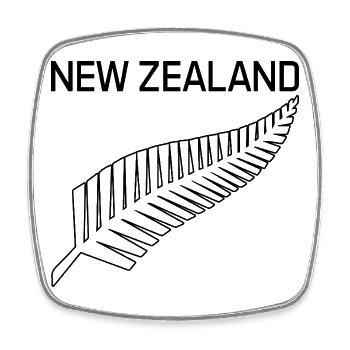 Neuseeländischer Farn Stolzer Kiwi Neuseeland Lustig - Viereckiger Kühlschrankmagnet - Weiß - Vorne