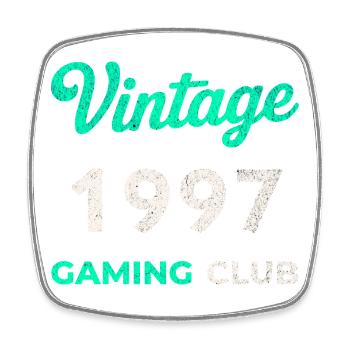 Vintage 1997 – Gaming Club Retro Birth Year - Square fridge magnet - white - Front
