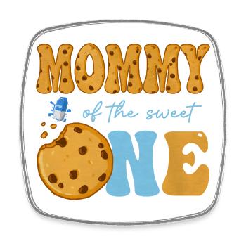 Anniversaire de la maman de la douce Biscuits et Lait - Magnet carré - blanc - Devant