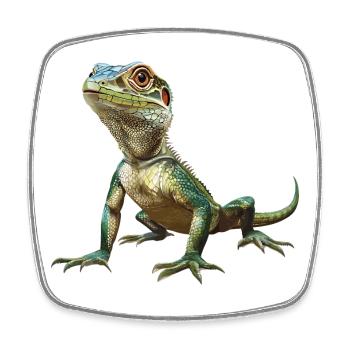 Lézard des lézards - Magnet carré - blanc - Devant