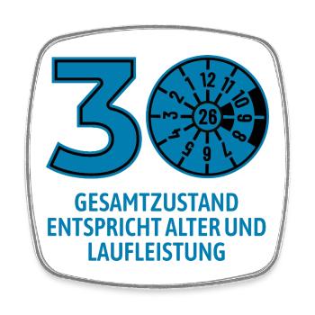 HU März 2026 - 30 Jahre - Geburtstag Geschenk - Viereckiger Kühlschrankmagnet - Weiß - Vorne