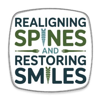 Osteopath Realigning Spines Restoring Smiles  - Square fridge magnet - white - Front