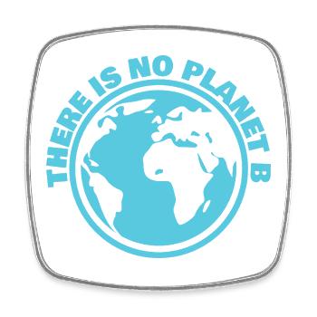 There Is No Planet B Earth Day Climate Tee Art - Viereckiger Kühlschrankmagnet - Weiß - Vorne