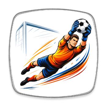 Goalkeeper Shirt Football Keeper Save Soccer - Square fridge magnet - white - Front