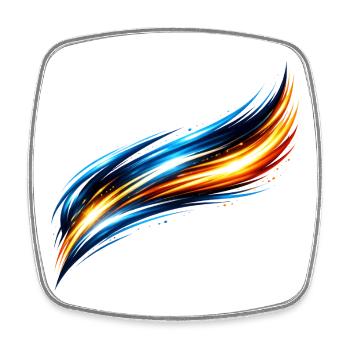 Design sportif du maillot Effet dynamique - Magnet carré - blanc - Devant