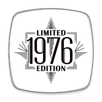 Limited Edition 1976 Vintage Geburtstag Retro - Viereckiger Kühlschrankmagnet - Weiß - Vorne
