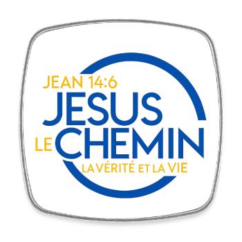Jesus le Chemin Vérité Vie - Magnet carré - blanc - Devant