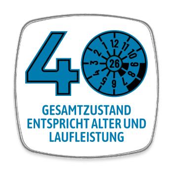 HU April 2026 - 40 Jahre - Geburtstag Geschenk - Viereckiger Kühlschrankmagnet - Weiß - Vorne