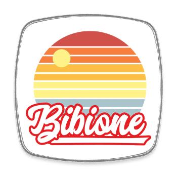 Bibione, Urlaub - Viereckiger Kühlschrankmagnet - Weiß - Vorne