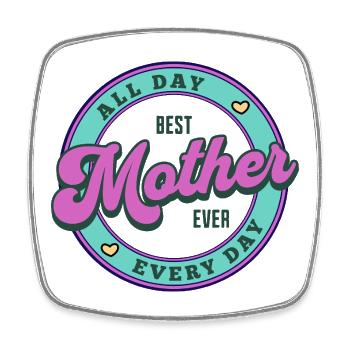 Lustiges Mama Oma Muttertag Geschenk Design Humor - Viereckiger Kühlschrankmagnet - Weiß - Vorne