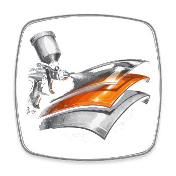 Fahrzeuglackierer Autolackierer Lackierer - Viereckiger Kühlschrankmagnet - Weiß - Vorne