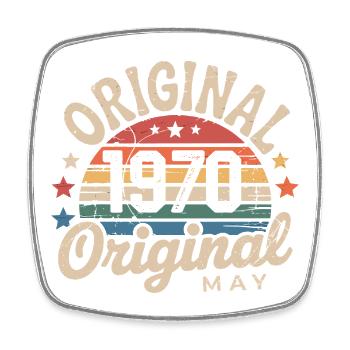 Mai 1970 : L'Original Mai 1970 - Édition Classique - Magnet carré - blanc - Devant