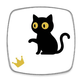 Cute cat design for cat lovers - Square fridge magnet - white - Front