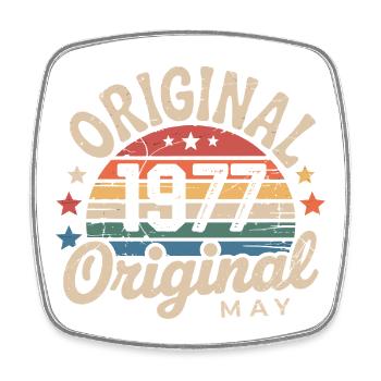 Mai 1977 : L'Original Mai 1977 - Édition Classique - Magnet carré - blanc - Devant