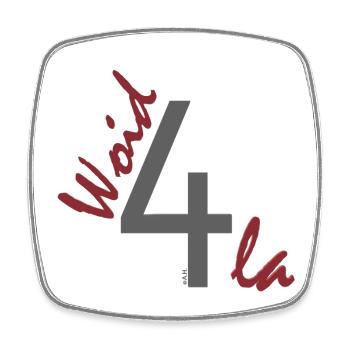 Woid4tla - Viereckiger Kühlschrankmagnet - Weiß - Vorne