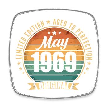 Legend of May 1969 Limited Edition - Square fridge magnet - white - Front