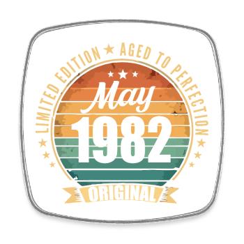 Legend of May 1982 Limited Edition - Square fridge magnet - white - Front