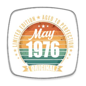 Legend of May 1976 Limitierte Ausgabe - Viereckiger Kühlschrankmagnet - Weiß - Vorne
