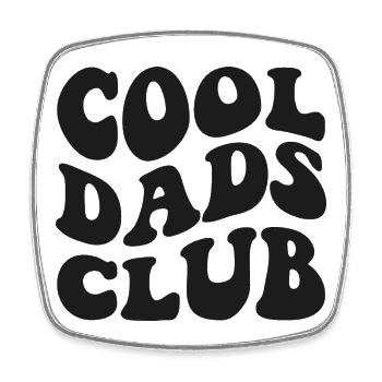 Vintage Cool Dads Club Est 2026 - Viereckiger Kühlschrankmagnet - Weiß - Vorne