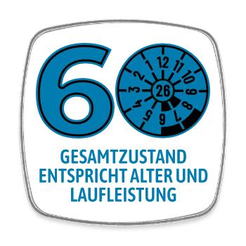 HU Mai 2026 - 60 Jahre - Geburtstag Geschenk - Viereckiger Kühlschrankmagnet - Weiß - Vorne