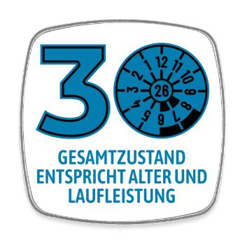 HU Mai 2026 - 30 Jahre - Geburtstag Geschenk - Viereckiger Kühlschrankmagnet - Weiß - Vorne