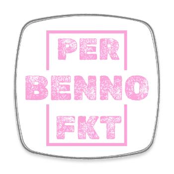 Benno as a unique - Square fridge magnet - white - Front