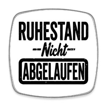 Ruhestand Nacht Abgelaufen Lustiger Spruch - Viereckiger Kühlschrankmagnet - Weiß - Vorne