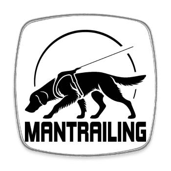 Golden Retriever Mantrailing Hundesport Hunde - Viereckiger Kühlschrankmagnet - Weiß - Vorne