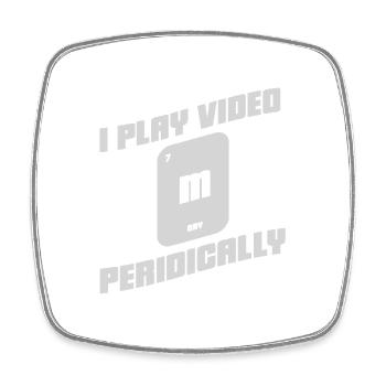 Je joue aux jeux vidéo de temps en temps, je suis un nerd de chimie gamer - Magnet carré - blanc - Devant